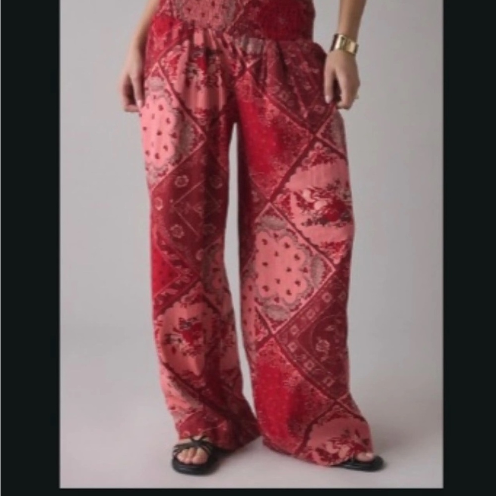 Kimchi Blue Red Wide Leg Pants